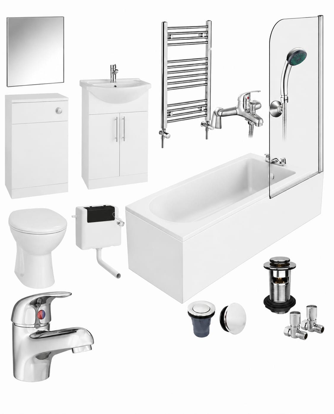 1700 Bathroom Suite with Vanity — supply-only bathroom suite offer by Bright Bathrooms