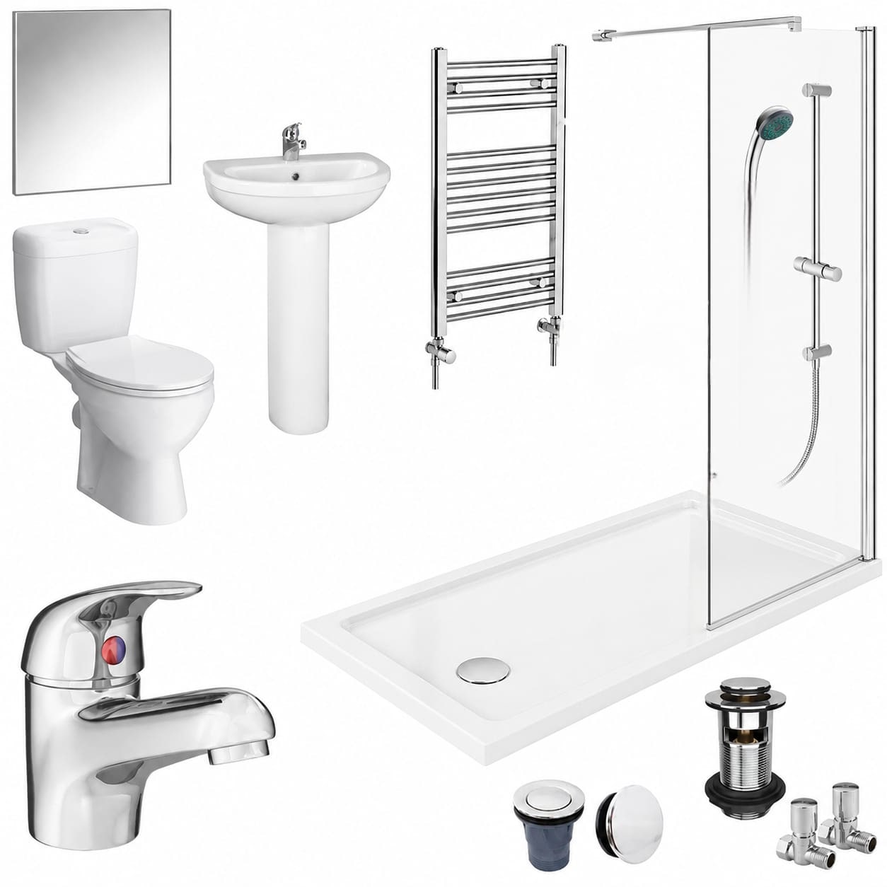 1700 Shower Suite — supply-only bathroom suite offer by Bright Bathrooms
